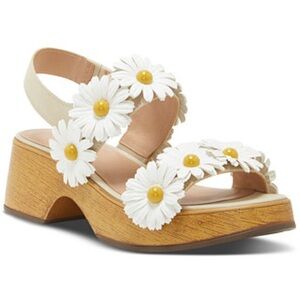 Lucky Brand Juleii Wedges Shoes Heels Daisies 90s girl 84